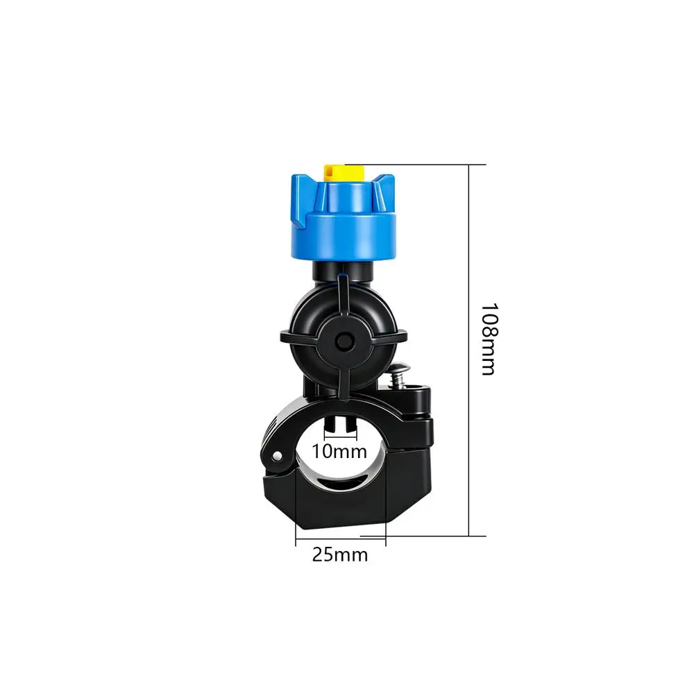 Adjustable Fan Spray Nozzle with 25mm Pipe Clamp 360° Rotation Agricultural Sprayer Nozzle for Pesticide Garden Irrigation