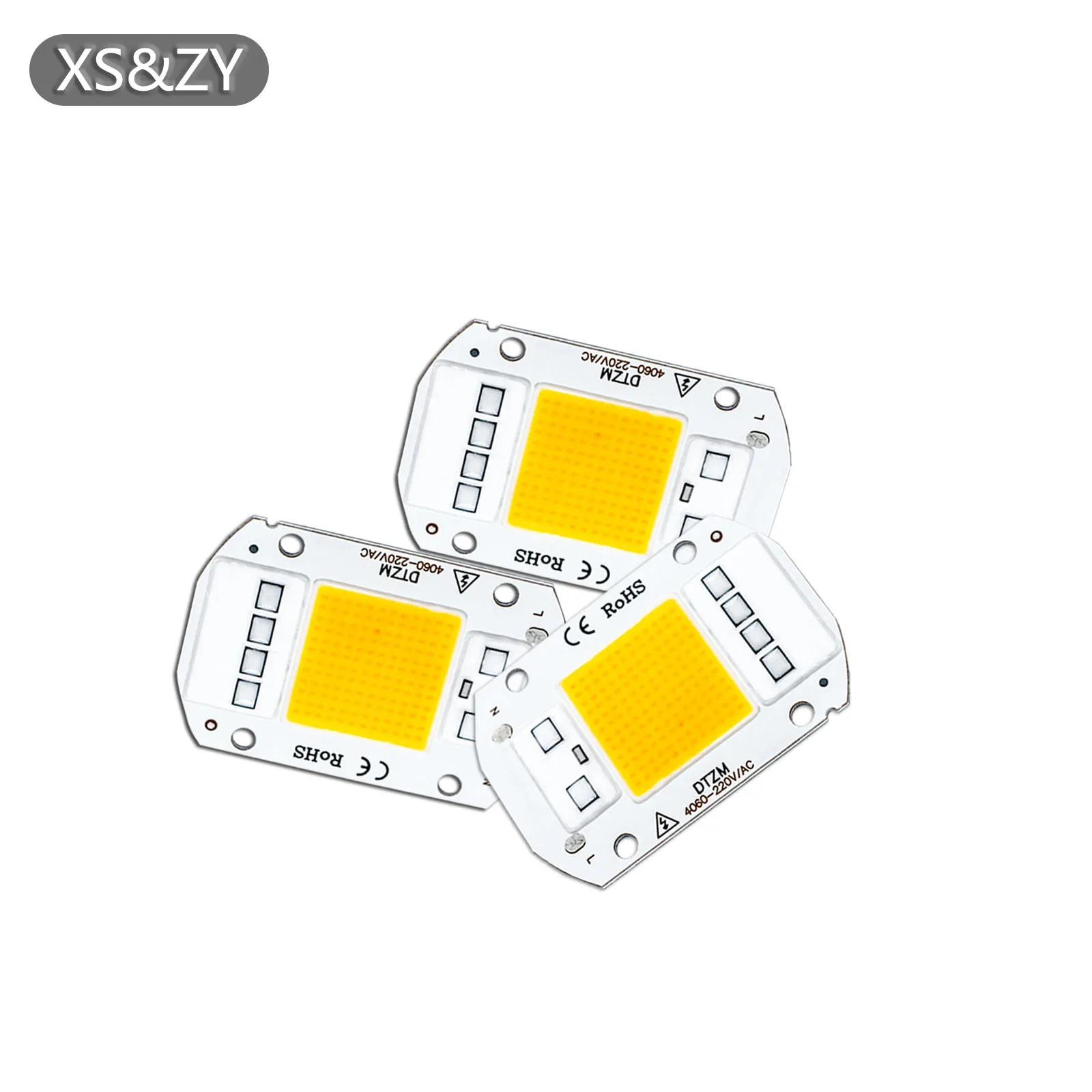 

LED Chip AC220V 10W 20W 30W 50W Warm White Integrated Light Bead Smart IC No Need Driver DIY Flood Light Spotlight Outdoor Lamp