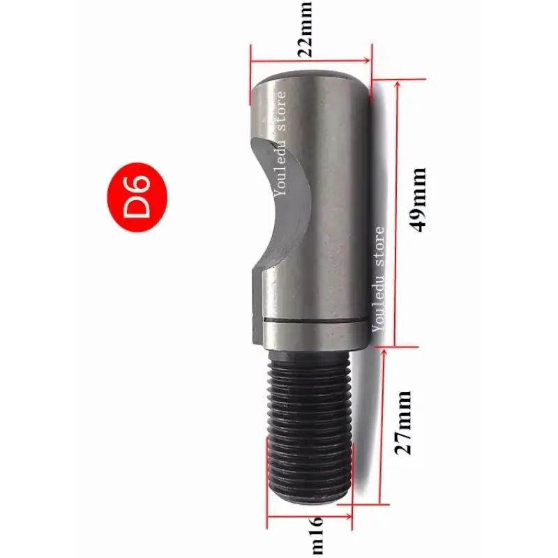 D Type Semi‑Cylindrical Flange Chuck Lathe Spindle Screw Suitable for D5 D6 D8 D11