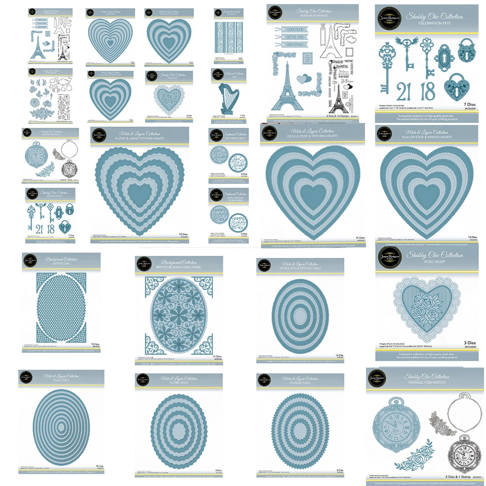 

Deckle Edge and Stitched Ovals Die Metal Cutting Dies For DIY Scrapbooking Paper Cards Decorative Craft Embossing Template New