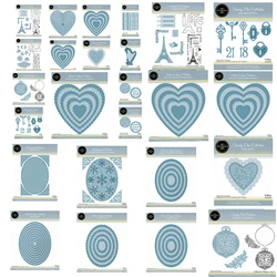 Deckle Edge and Stitched Ovals Die Metal Cutting Dies For DIY Scrapbooking Paper Cards Decorative Craft Embossing Template New