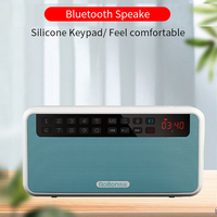 Rolton E500 Wireless Bluetooth-compatible Speaker 6W HiFi Stereo Music Player Portable Digital FM Radio LED Display Mic
