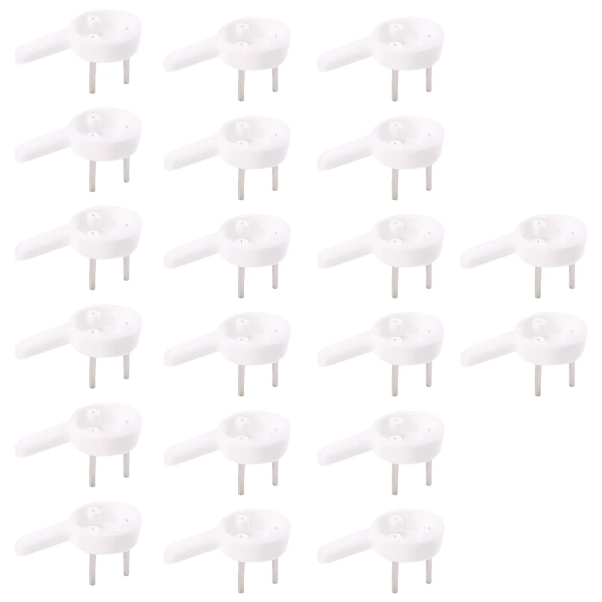 A62K 20 шт. пластиковые тяжелые настенные крючки для фоторамки вешалки 3-контактные маленькие белые