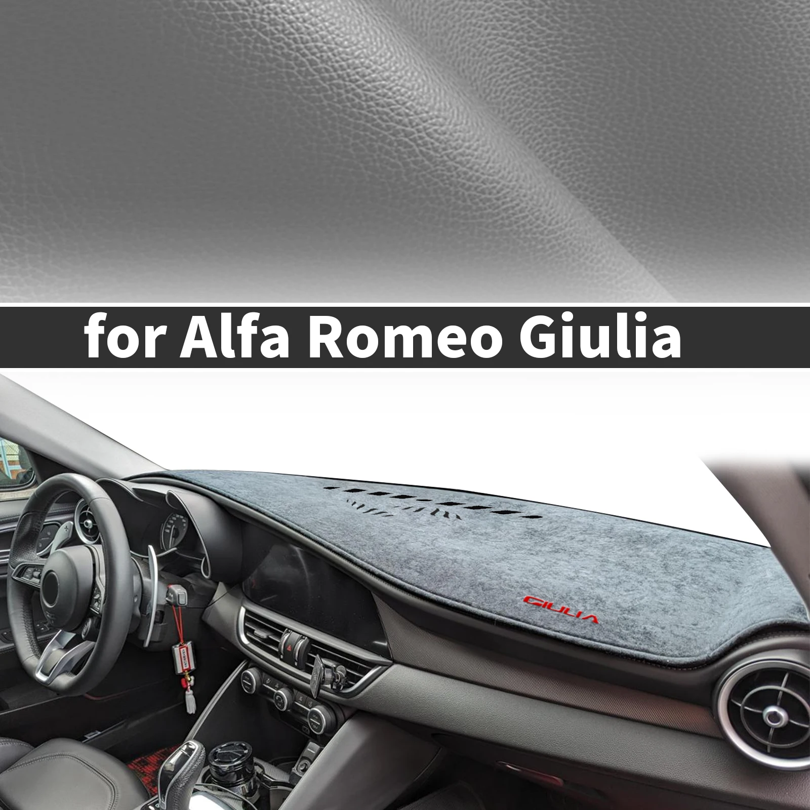 

fit for Alfa Romeo Giulia 952 2017 2018 2019-2022 Car Accessories Dashmat Dashboard Cover Pad Protective Carpet DashMat Sunshade