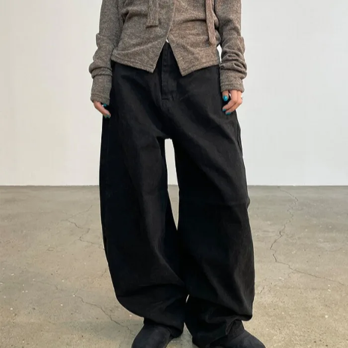 

Spring Summer Casual Comfortable Women's Wide Leg Pants Loose Fit Workwear Trousers Long Pants Dongda Gate Faion New Arrival