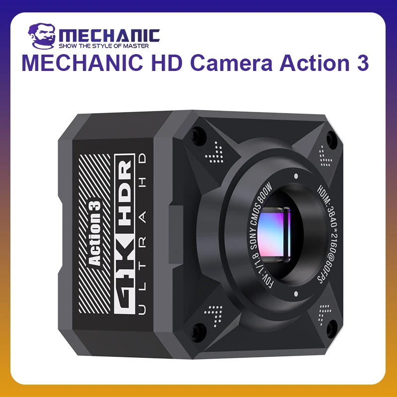 MECHANIC OFFICIAL HD Camera Action 3 1080P 4K 60FPS Microscope Camera HDMI/USB Output Optical Thermal Imaging Expansion TOOLS