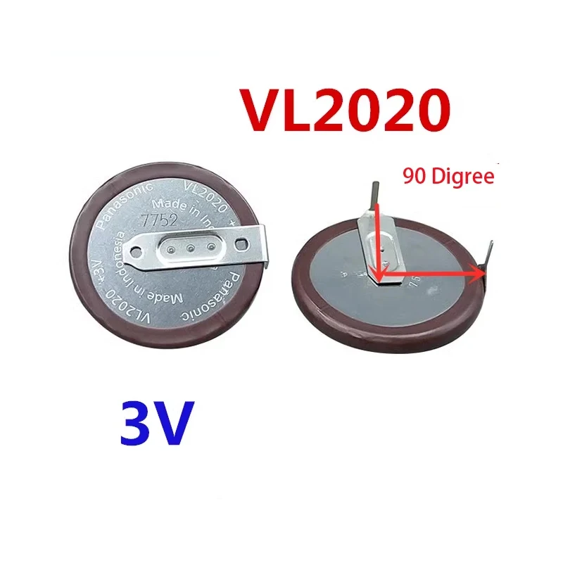 VL2020 3V Volts Battery Compatible with 3-Series BMW E46 E90 E91 E92 E93 LX8 FZV LX8FZV Key Fob KeyFob 90 Degrees Pins
