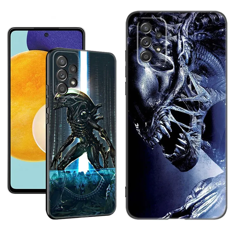 Alien Predator Phone Case For Samsung A13 A22 A24 A32 4G A23 A25 A34 A35 A52S A53 A54 A55 A73 5G A12 A14 A15 A31 A33 A50 A51 A72