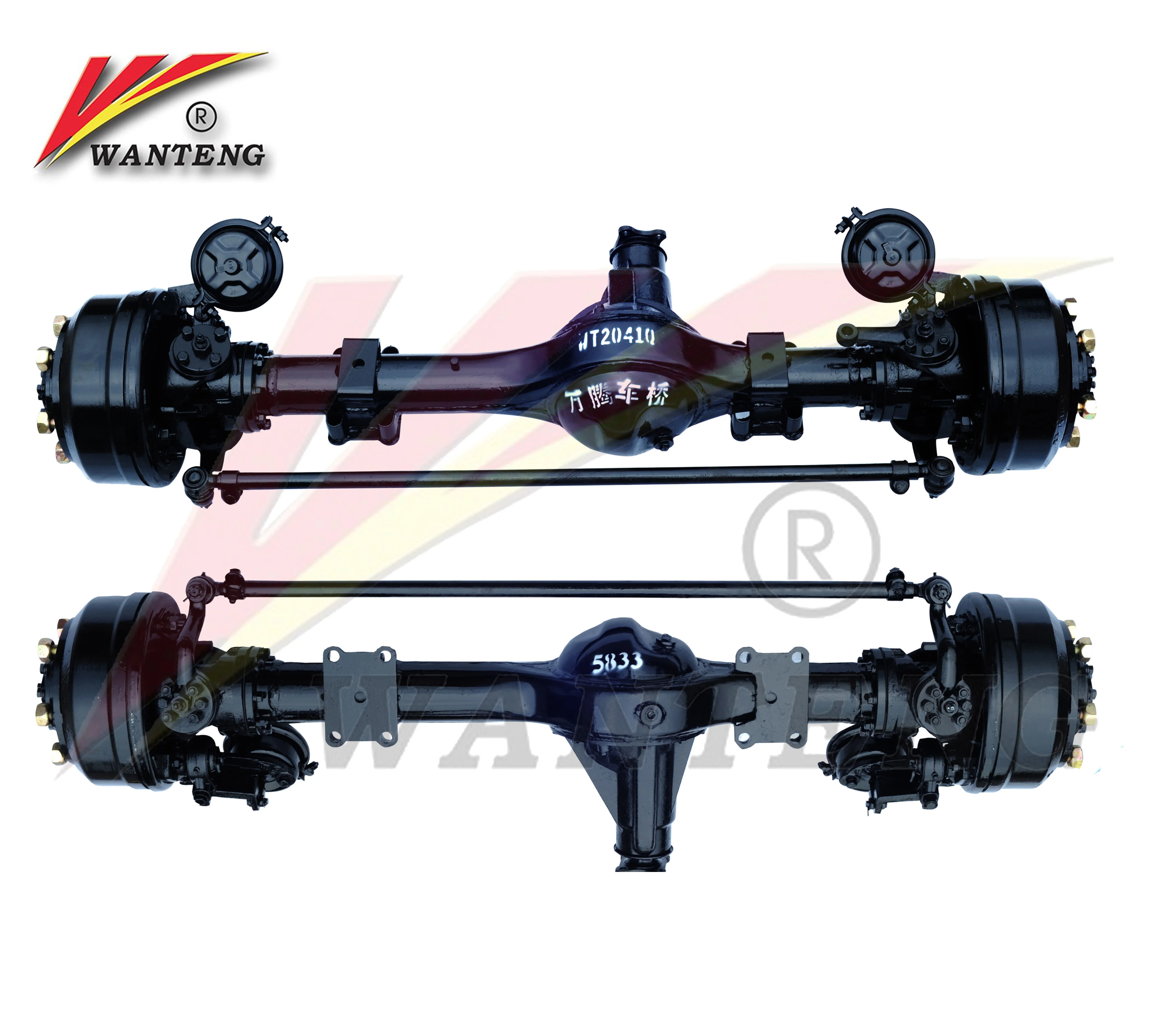 Trailer Stub Axle Front Drive Steerable Axles With Axle Bearings