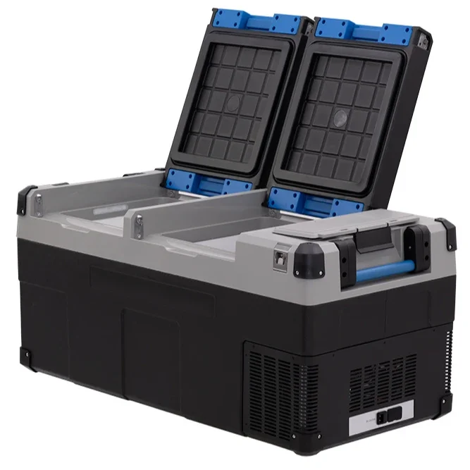 E75 Alpicool camping fridge battery 75l dual zone fridge freezer portable refrigerator for camping fishing travelling boating