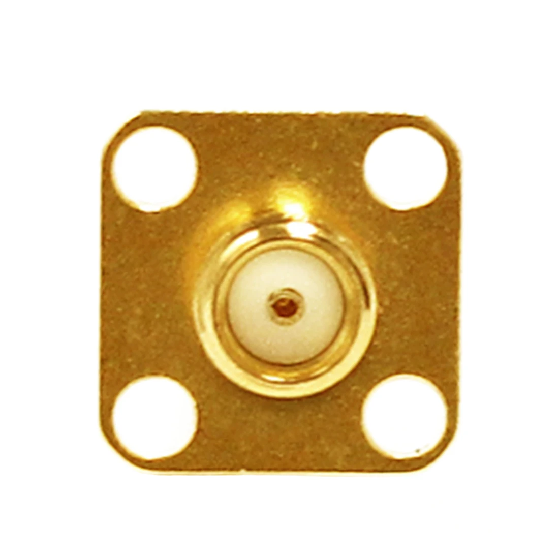 1Pc SMA Perempuan Jack RF Coax Konektor 4-Lubang Flange Solder Pos Lurus Isolator Panjang 15Mm Goldplated Baru Grosir