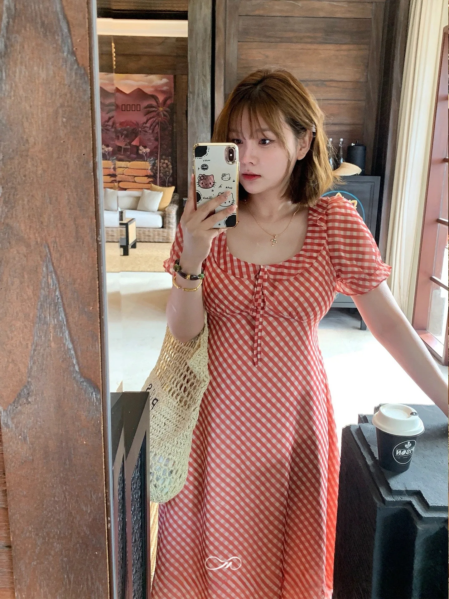 

Красное винтажное макси-платье для женщин больших размеров: свободный крой, стройнящая талия, летнее повседневное платье А-силуэта с коротким рукавом