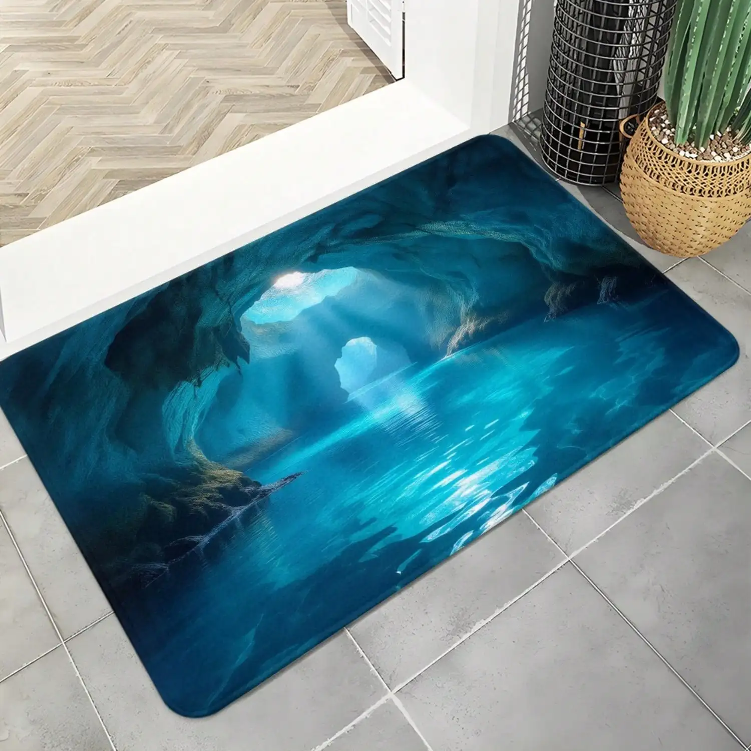 1pc Architecture Themed Doormat, For Enhancing Home Decor And Protecting Floors, An Ideal Mat Suitable For Both Indoor And Outdoor Use, Machine Washable