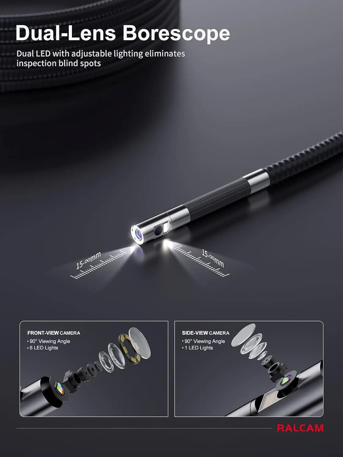 4 Way Articulating Industrial Borescope Camera 5