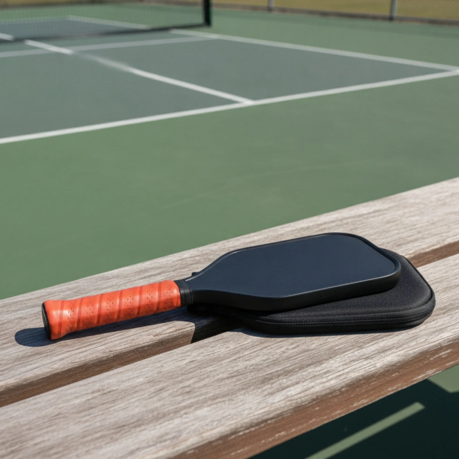 Pickleball Training Paddle Matte Pickleball Paddle with Safeguard Cover Sports Equipment Stable Vibration Reducing