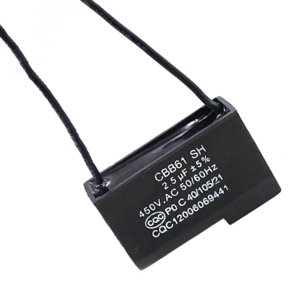 

Ceiling Fan Parts 2.5uF 450V Capacitor High Voltage Rating Efficient Capacitance Extended Lifespan Electrician