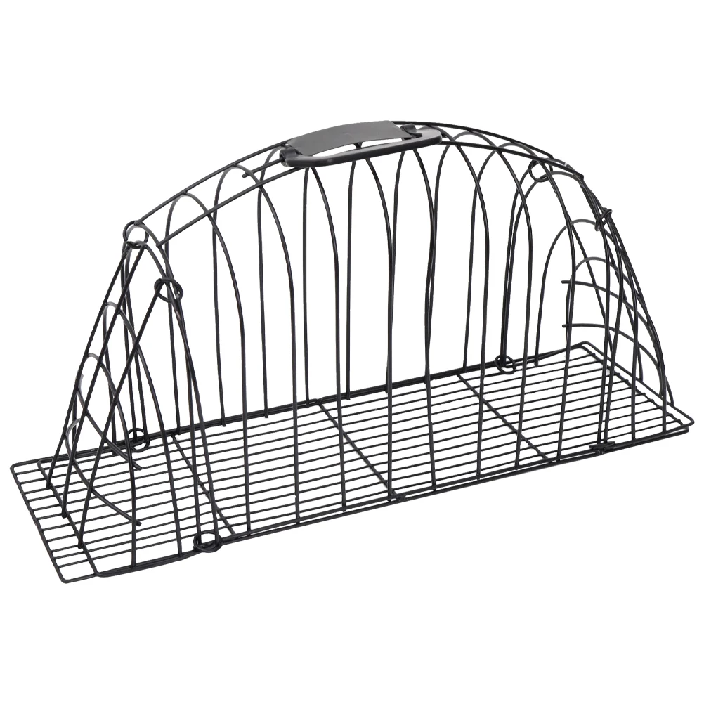 Jaula de baño antiarañazos para gatos, de acero inoxidable, duradera, resistente a los arañazos, práctica, para el cuidado de gatos, recortar uñas, soporte de ducha portátil