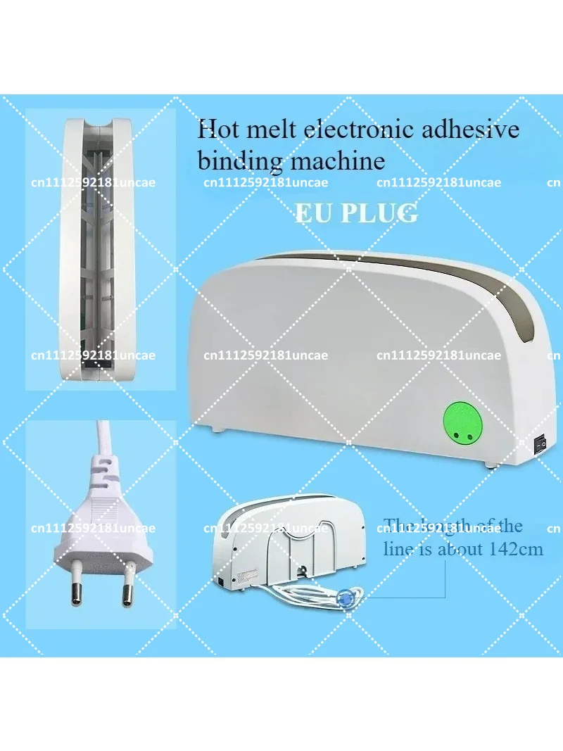 Tape Sealing Hot Melt Electronic Adhesive Installation Machine, Max Width 33mm for Books and Archives
