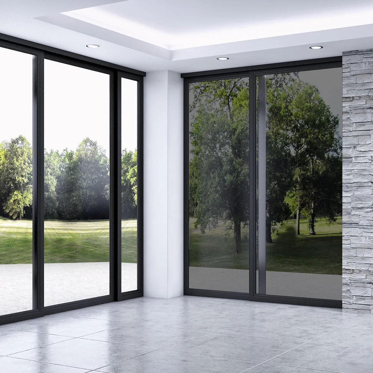 1Pcs Heat Insulation Sun-Resistant Window Film 50x200cm Lighttight Glass Sticker Home Office Window Film Lighttight