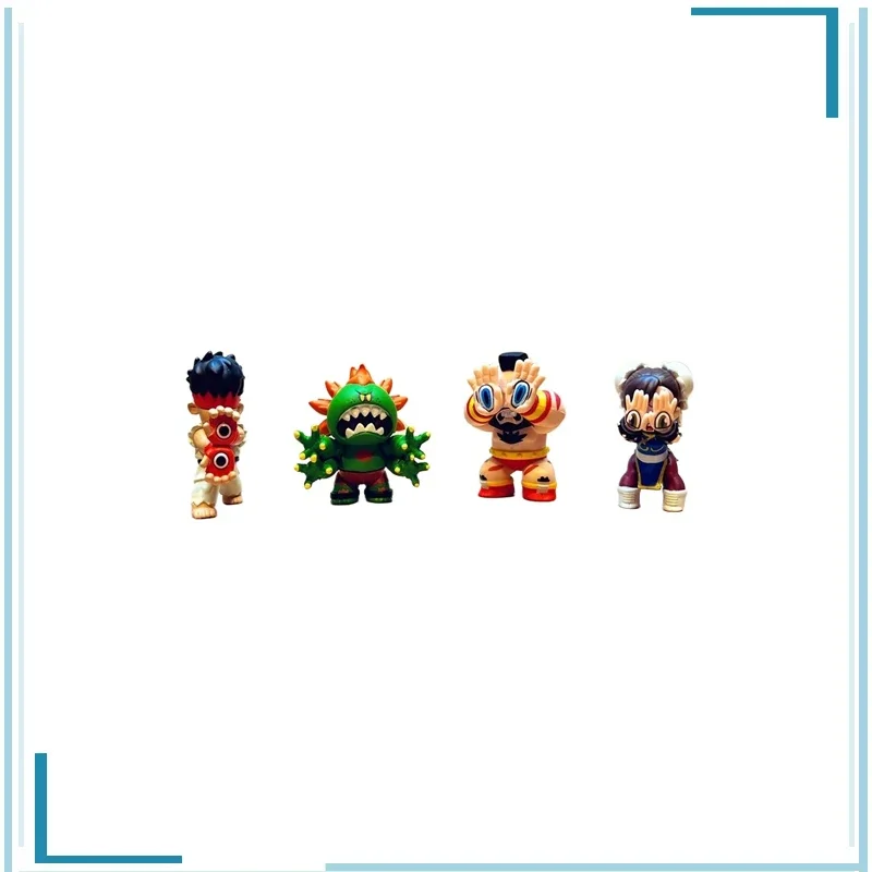 Genuine Gashapon Street Fighter ZANGIEF Chun-Li Ryu BLANKA Childhood Memories Keepsake Holiday Gifts Action Figure Model Toys