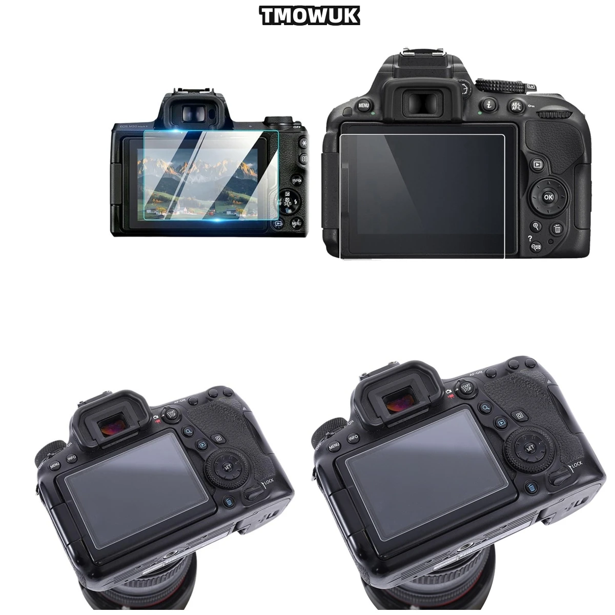 

​​For Nikon D5100 D5200 Shockproof Tempered Glass Protector - 9H Hardness Anti-Scratch Privacy Film With Anti-Glare Design​​