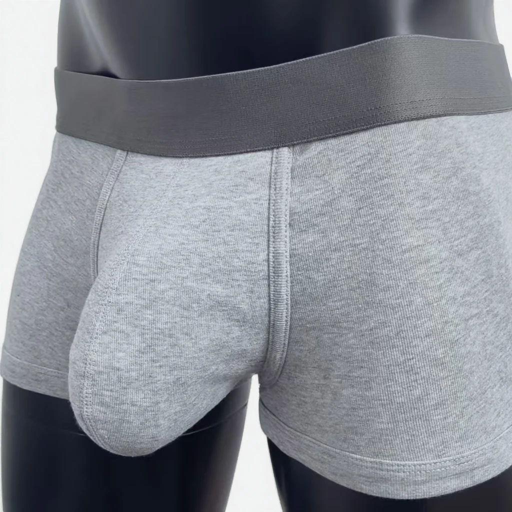 Cotton men's boxer briefs with large pockets, comfortable and hot-selling men's  underpants.