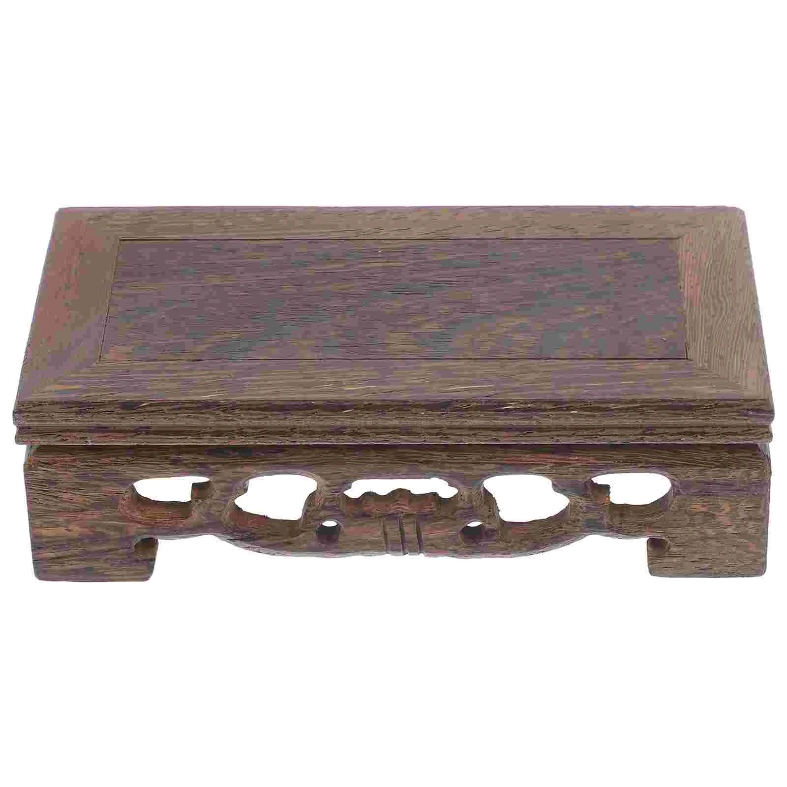 

Solid Wood Lifting Base Potted Plant Stand Wooden Rack Planter Holder Flower Home Decor Indoor