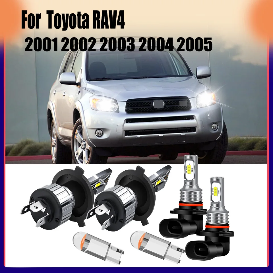 

H4 9006 HB4 12v Car Lights LED Headlight Fog Light tandard Halogen Replacement For Toyota RAV4 2001 2002 2003 2004 2005