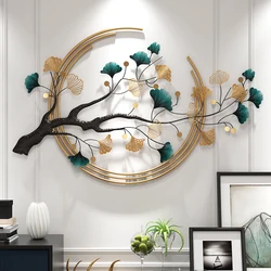 Living Room Decorations Light Luxury Entrance Aisle Wall Decoration Home Decor Ginkgo Leaf Art Ideas Crafts Garden