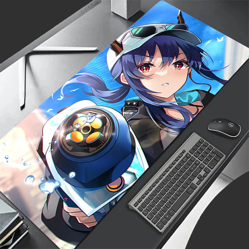 

Mousepad Pattern Game Pad Rubber Mouse Pad PC Accessories Desk Mat Non Slip Office Table Mat Arknights Chen Gamer Keyboard Pad