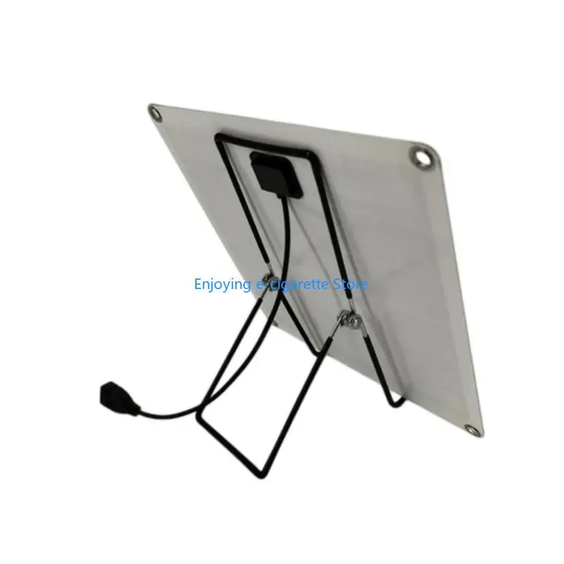 Desk Fan with Separate Sun Panel and USB Input for Home Tables, Shade Seating Y4QF