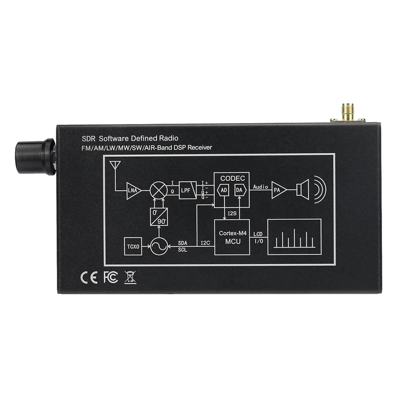 Receptor de rádio SDR Demodulação digital Receptor de rádio CW/AM/SSB/FM/WFM