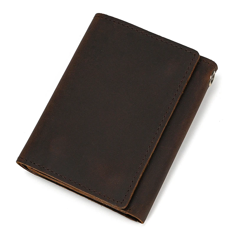Cowhide Men's Purse Retro Fashion Vintage Pattern Male Leather Short Clutch Bag Luxury Designer Man Gift Coin Purse Wallet