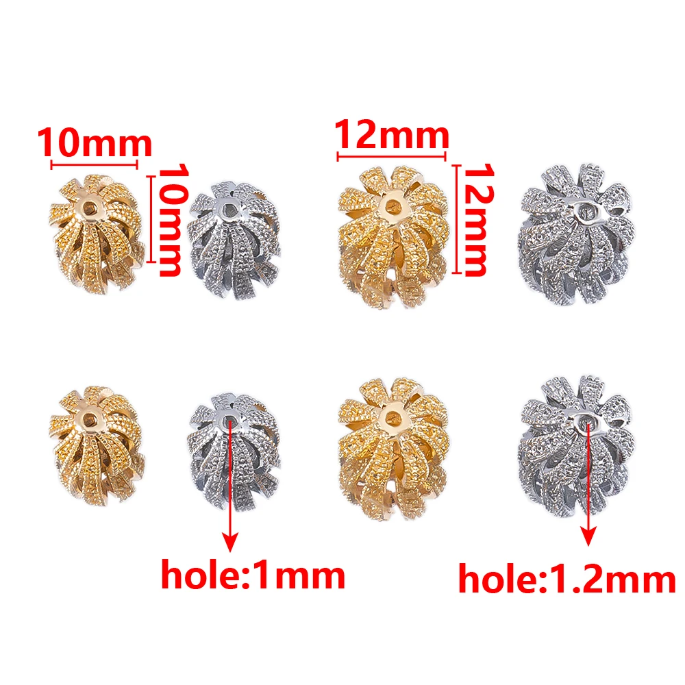 5P الفولاذ المقاوم للصدأ البطيخ الجوف خزر عازل لسوار قلادة DIY بها بنفسك مجوهرات اكسسوارات بالجملة #6