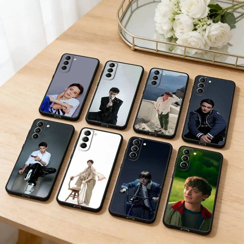 

N-Noah Schnapp Phone Case For Samsung S25,24,23,22,30,21,10,9,Ultra,Plus,Lite,FE,4,5 G Soft Black Case