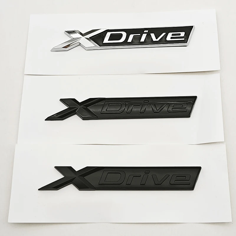 NEW 3D ABS Car Sticker Logo Xdrive Emblem Trunk Badge Nameplate X Drive For BMW Xdrive 320d 320i 530d 525d E60 G20 Accessories