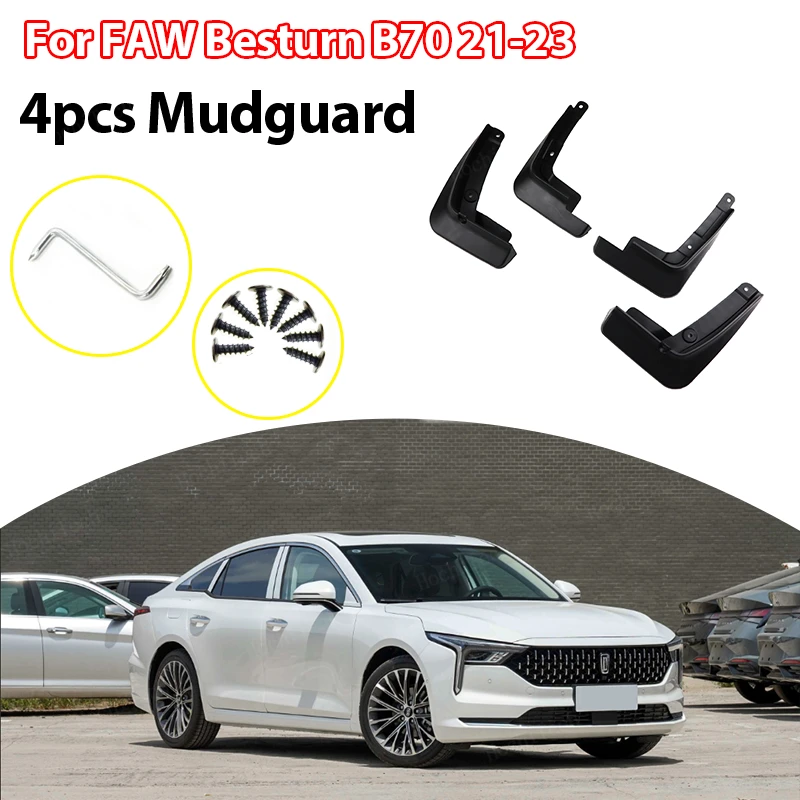 

4pcs Car Mudflaps Mud Flaps Splash Guards Mudguards Mud Flap Front Rear Fender Protector For FAW Besturn B70 2021 2022 2023