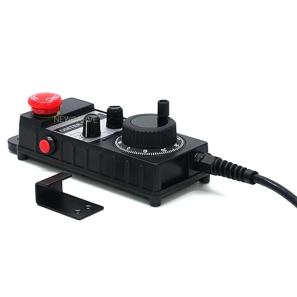 FOR NewCarve-4, 6-axis, and 7-axis MPG universal suspension steering wheel, CNC router manual pulse generator, emergency stop,
