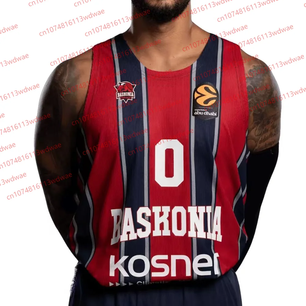 دوري كرة السلة الإسباني جيرسي 25-26 كرة السلة سترة رياضية Baskonia كرة السلة جيرسي كيت ماركوس هوارد 0 جيرسي كيت #1