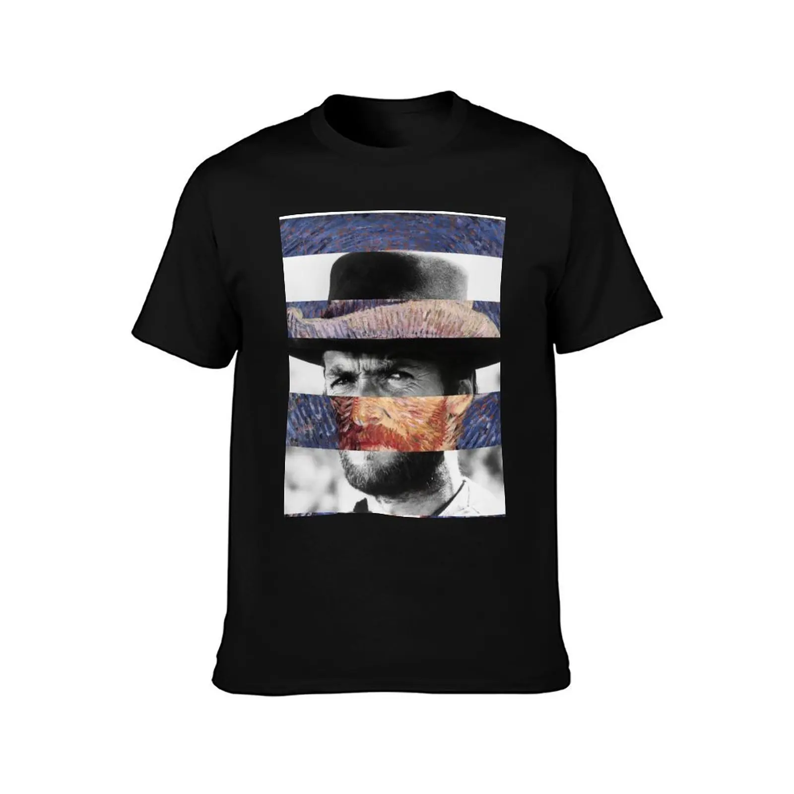 THE GOOD ONE - Pop Vintage Collage Art, Mash Up T-Shirt Casual Minimalist Short Sleeve Top T-Shirt