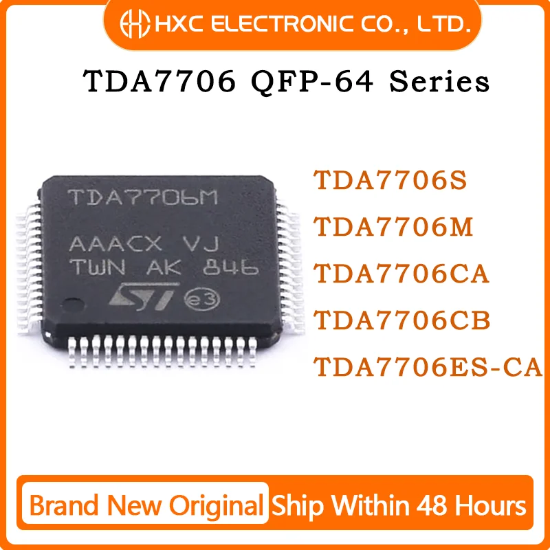 

100% New TDA7706 TDA7706S TDA7706M TDA7706CA TDA7706CB TDA7706ES-CA QFP-64