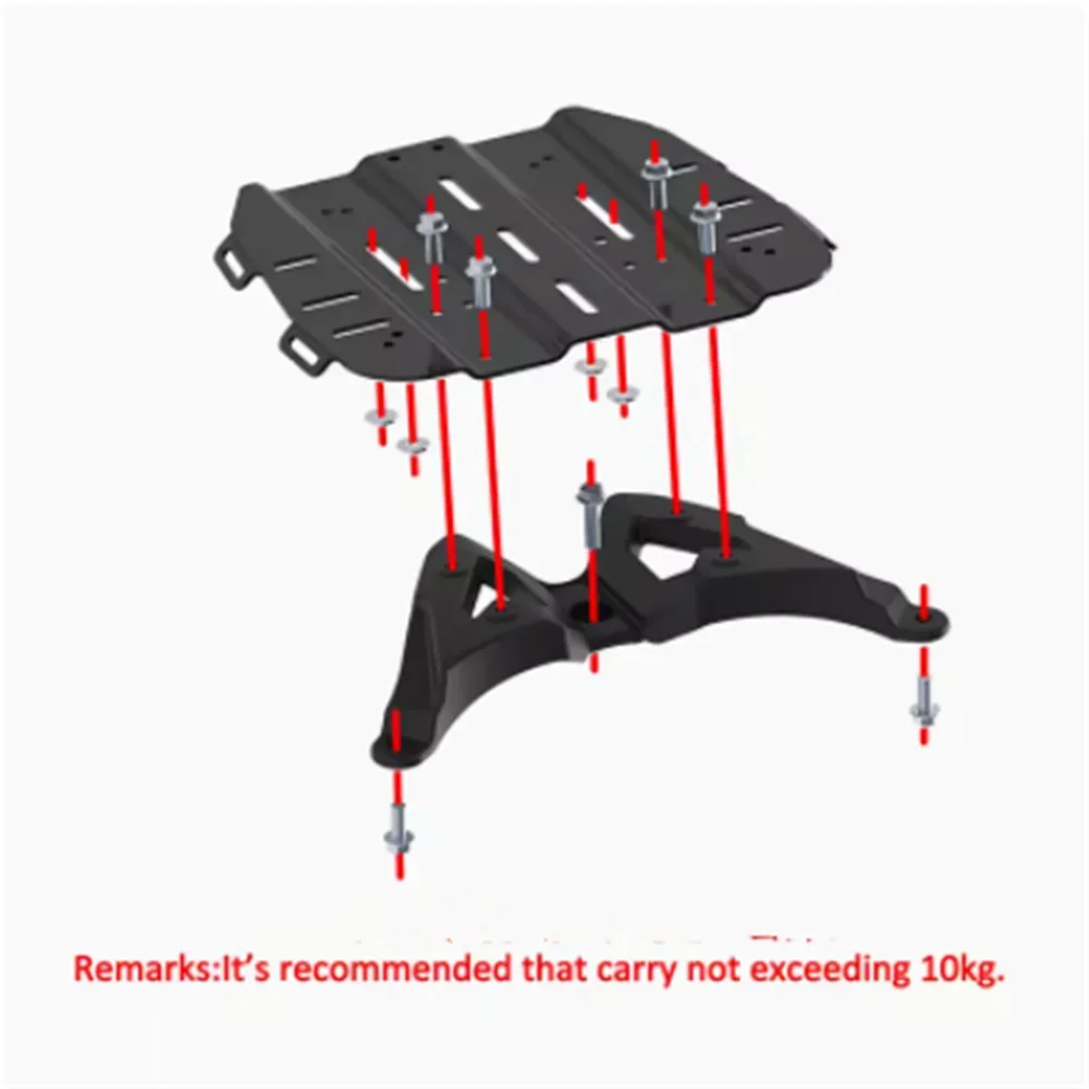 For ZONTES 350e  ZT350T-E Scooter Rear Shelf 350E Tailstock Rack Luggage Rack Modification Accessories