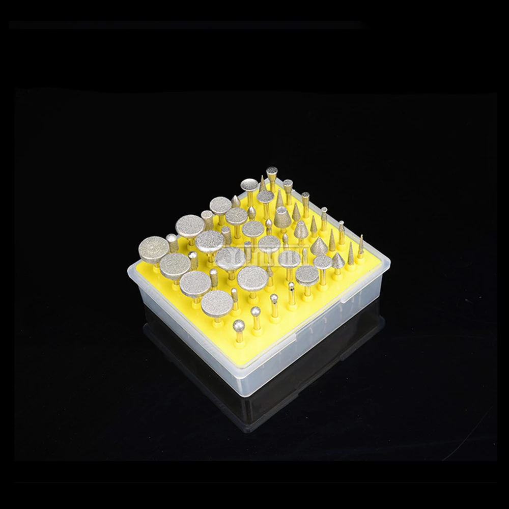 50 قطعة رؤوس طحن نحت الماس ، اليشم ، الشمع الكثيف ، الحجر الخام ، مصقول ، مقشر ، رمل الماس ، إبر الطحن 2025 جديد