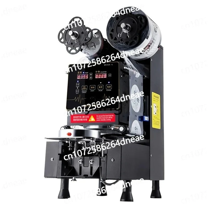 

automatic sealing breakfast shop soy milk paper cup hot and cold beverage cup sealing film machine