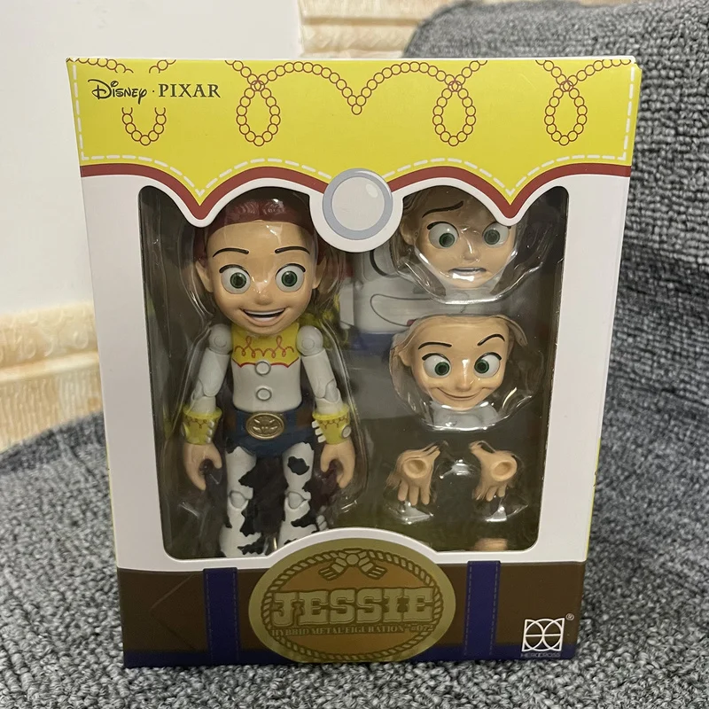 Original Herocross Disney 15cm Toy Story 4 Jessie  Anime Figure Hybrid Metal Jessie Figuraion #072 Hmf Alloy Doll Toys Kids Gift