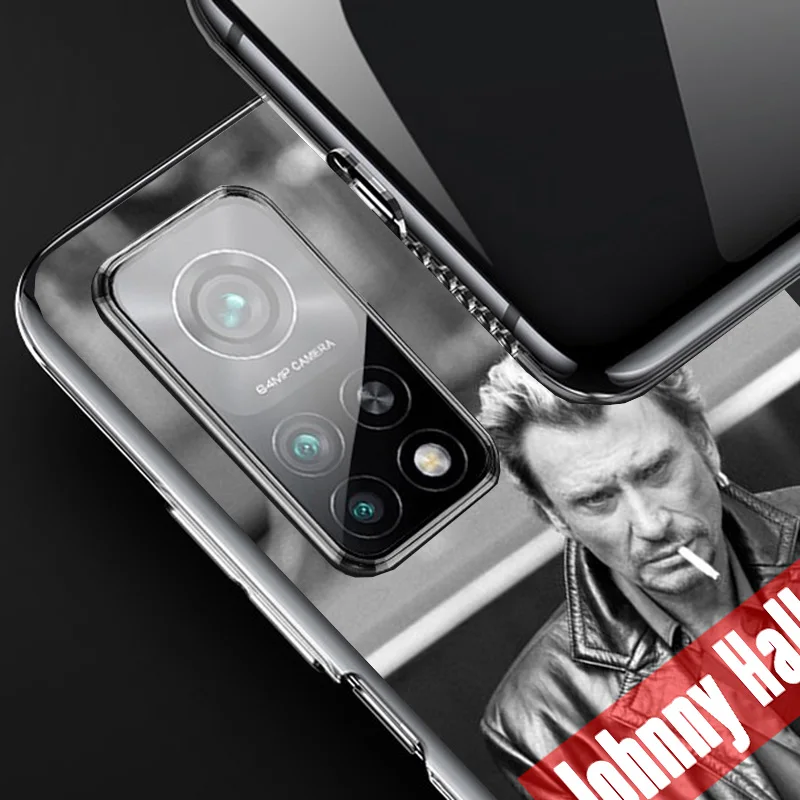 Johnny Hallyday Music Phone Case For Xiaomi Redmi Note 13 12S 12 11 11S 11E 10 Pro Plus 10S 11T 9 9S 8 8T 7 5G Personalized Cove