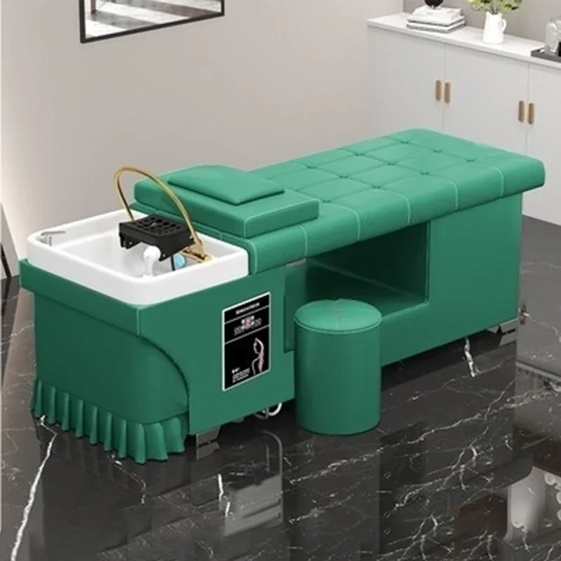 

Spa Hairdresser Salon Washbasin Nail Professional Hair Therapy Hairdressing Japanese Water Jet Beauty Cama Abatible Washing Bed