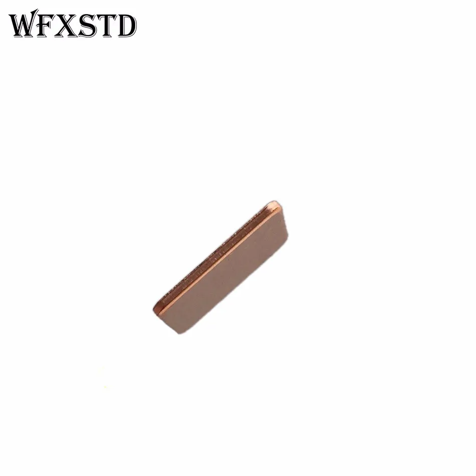 10pcs New 15*15*0.1mm Rounded Notebook Graphics Copper CPU Thermal Pad Cooling Red Copper