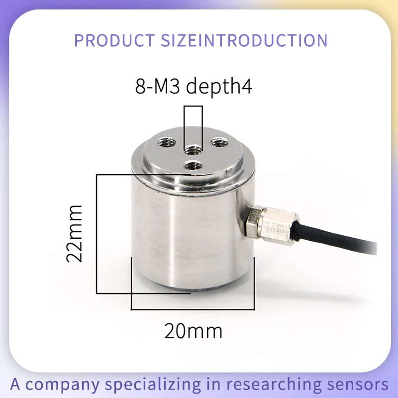 Column Type Load Cell Test Compression Pressure Force Weight Sensor Adapts HX711 0-200KG Diameter Φ20mm Electronic Scale