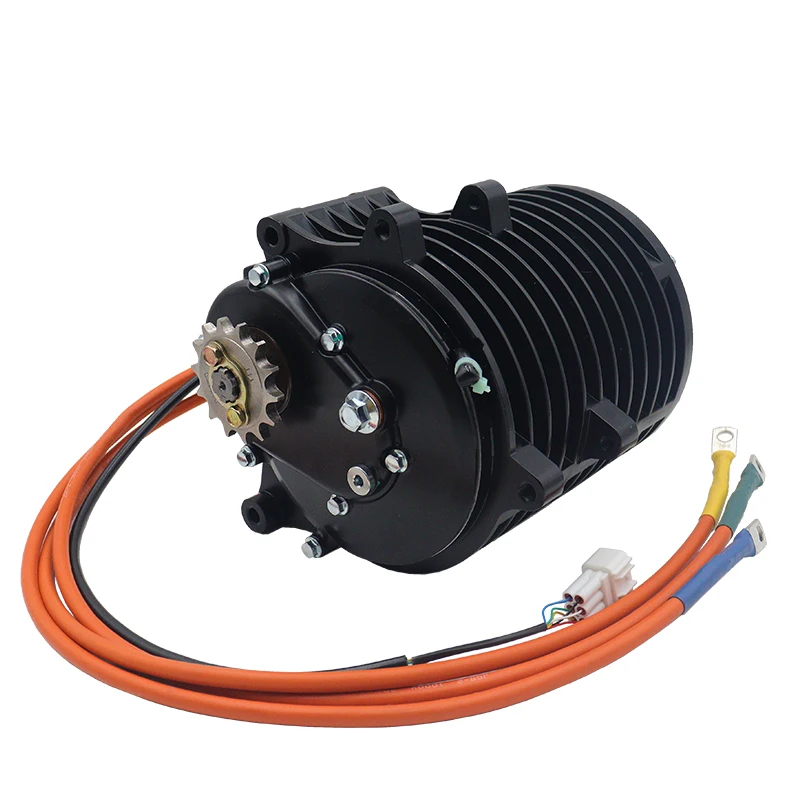 NEW QS138 V3 3KW 1:2.35 Internal Gears Mid-Drive Motor With Fardriver ND72680/ND84680/ND96680 Controller,DKD Display & Throttle